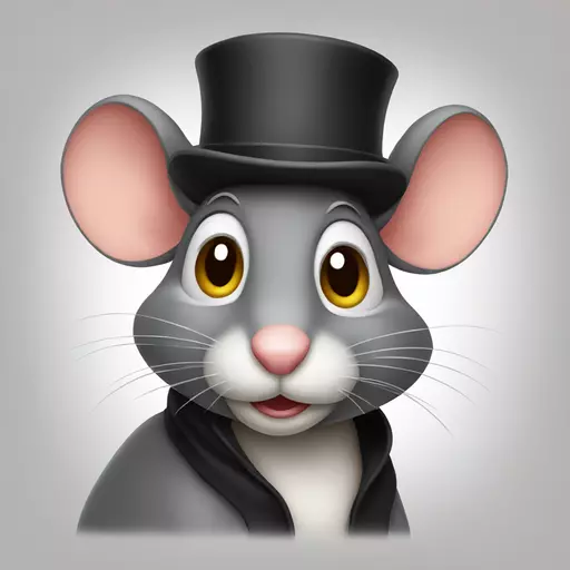 mouse with hat emoji