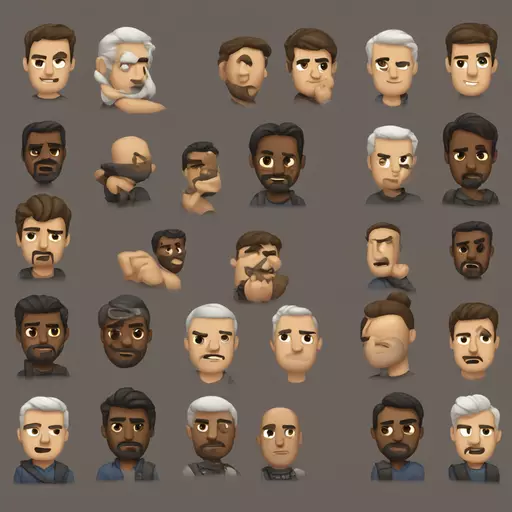 hombres fuertes emoji