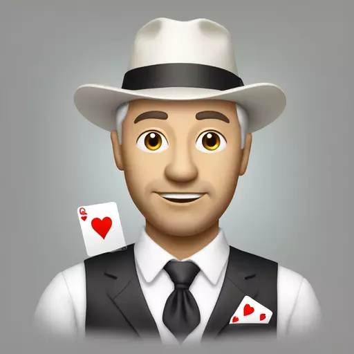 fais un homme riche blanc qui joue au casino (blackjack) emoji