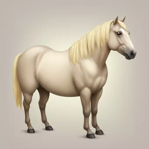 Fat horse emoji