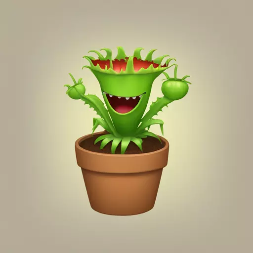Venus flytrap emoji