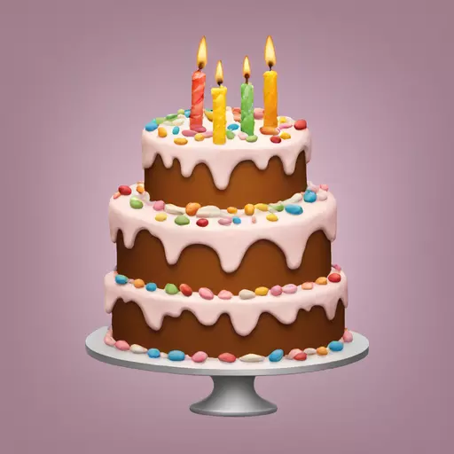 birthday cake emoji