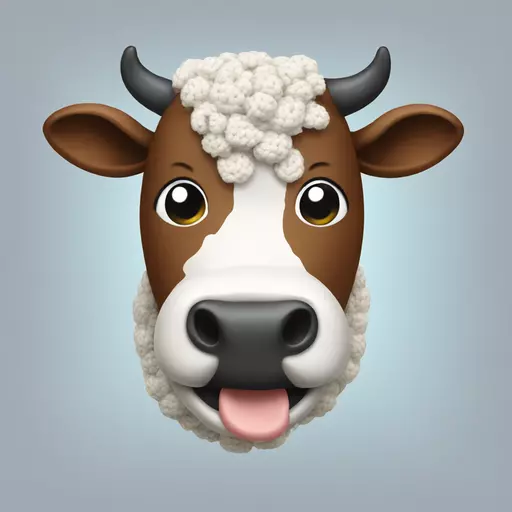 cow crochet emoji