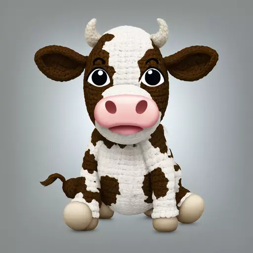 cow crochet emoji