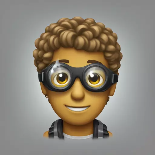 amster wearing goggles emoji