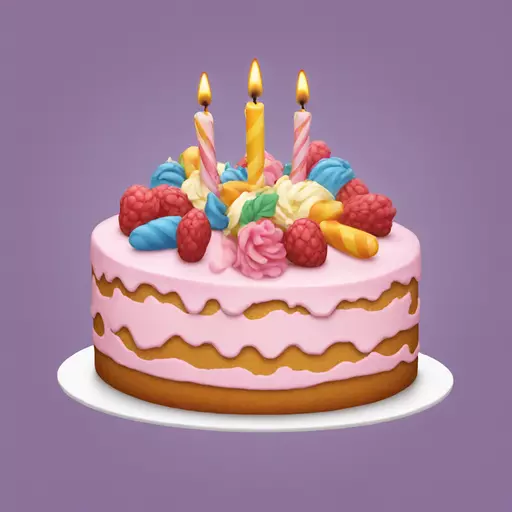 birthday cake emoji