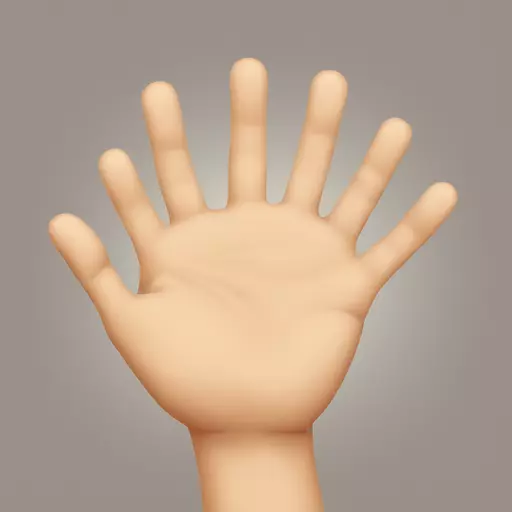Cute little hands emoji