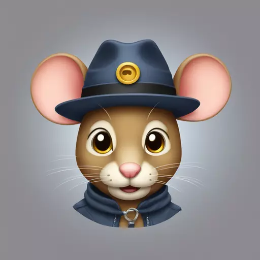 mouse with hat emoji