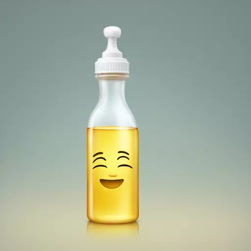 a baby oil bottle emoji
