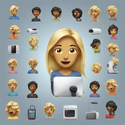 a woman who does home devices emoji