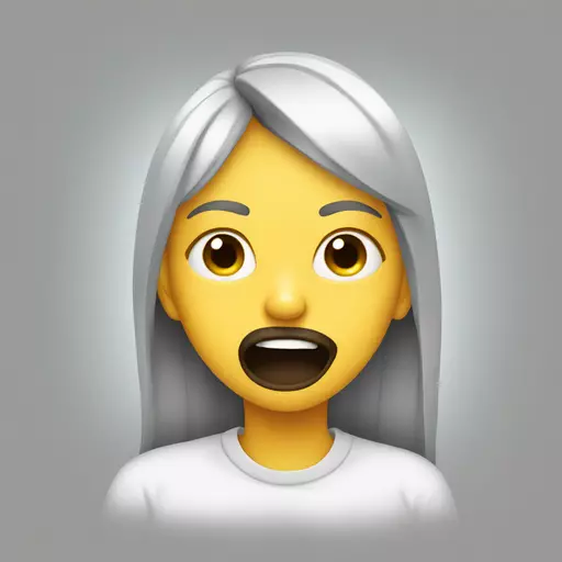 Gagged girl emoji
