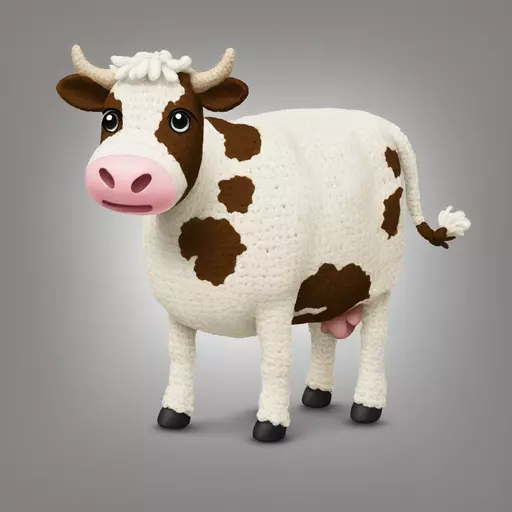 cow crochet emoji