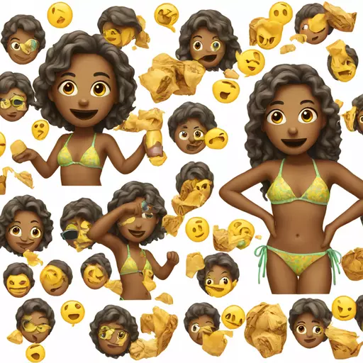 girl in bikini emoji