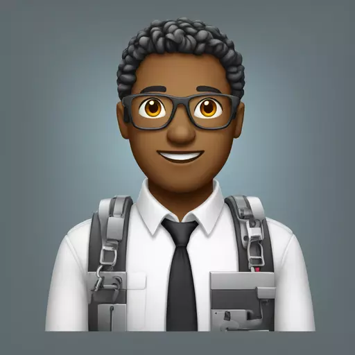 Cool and handsome computer engineer emoji