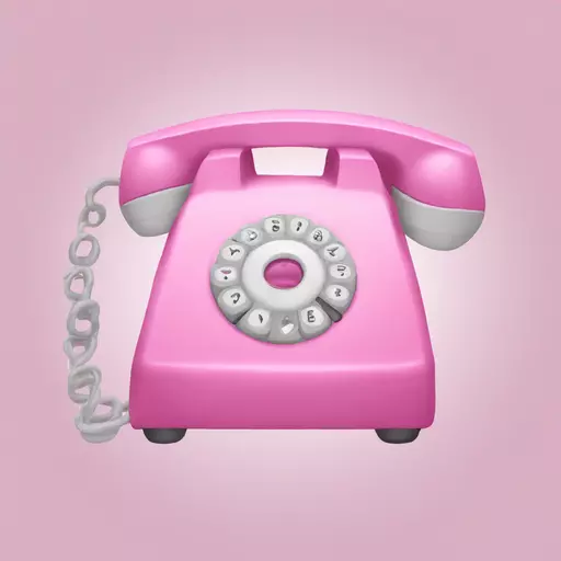 Pembe telefon emoji