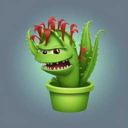 Venus flytrap emoji