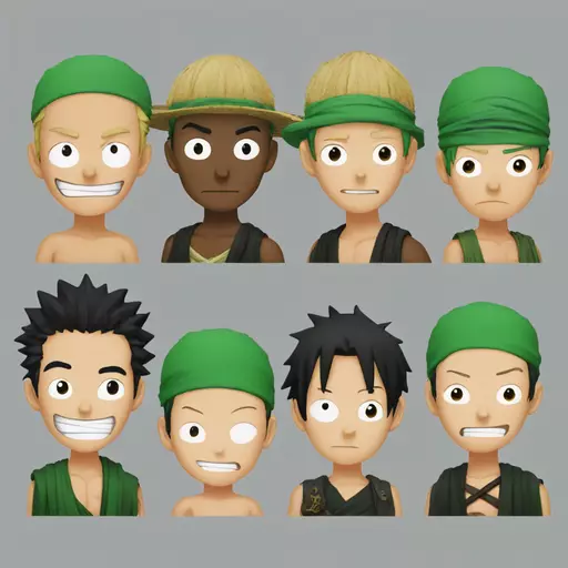 Zoro Luffy  emoji