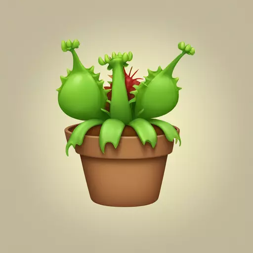 Venus flytrap emoji