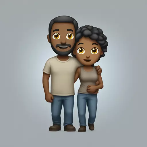A man carries his wife emoji