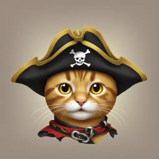 cat pirate emoji