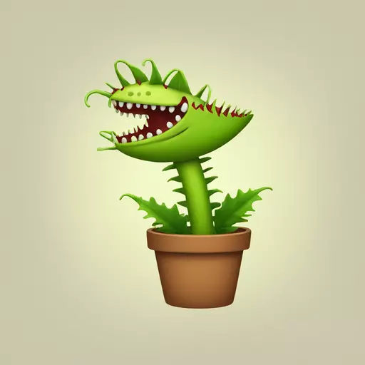 Venus flytrap emoji