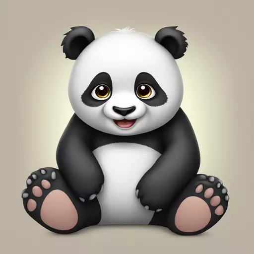 Cute panda emoji