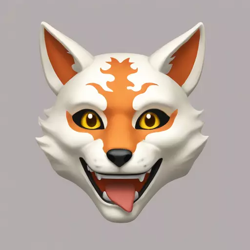 kitsune mask emoji