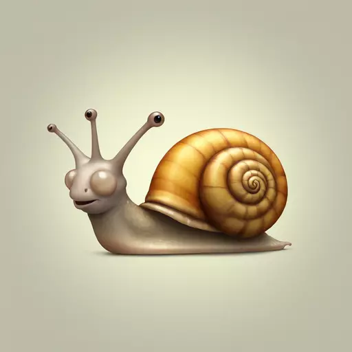 Snail with a heart as a shell emoji