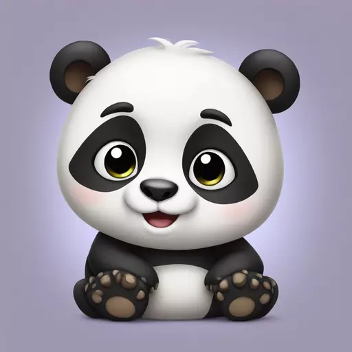 Cute panda emoji