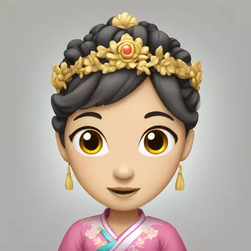 Cute Chinese princess emoji