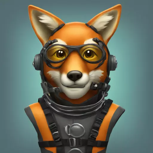 fox in diving suit emoji
