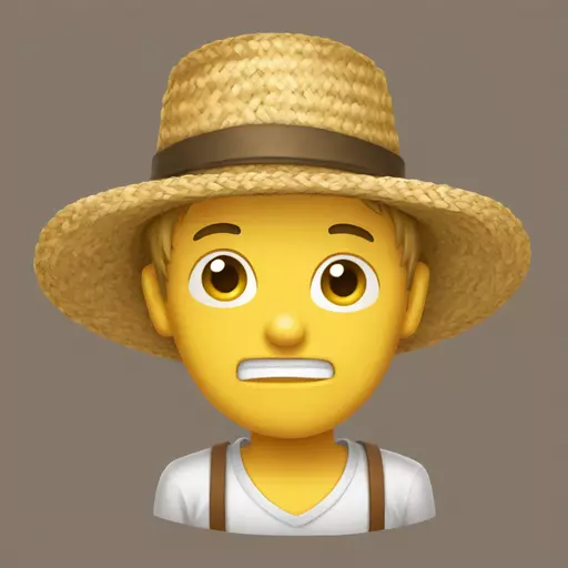 straw hat emoji