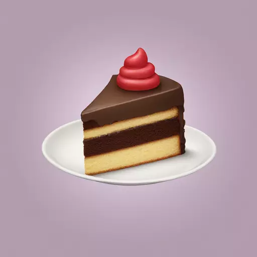 Cake slice emoji