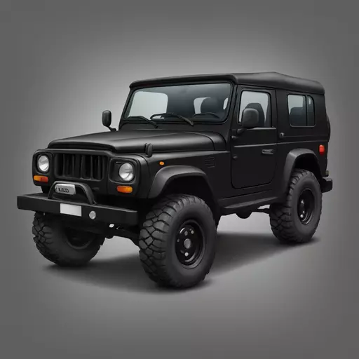 Black Thar 4x4  emoji