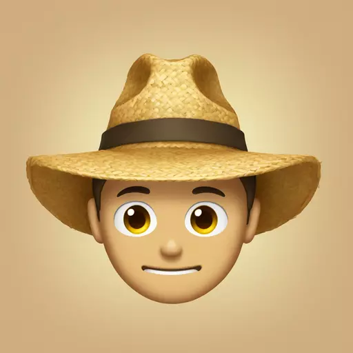 straw hat emoji