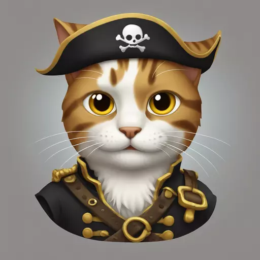 cat pirate emoji
