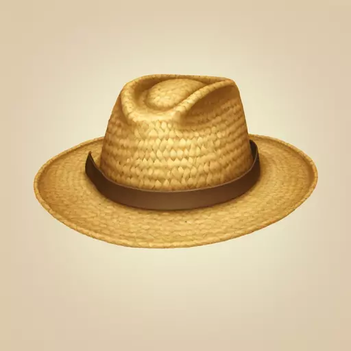 straw hat emoji