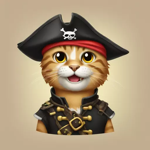 cat pirate emoji