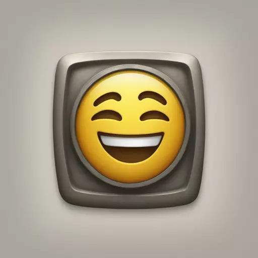 Happier power button emoji