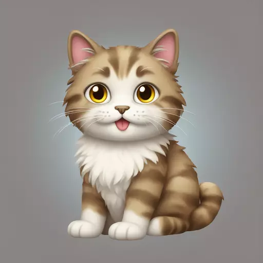 fluffy cat emoji