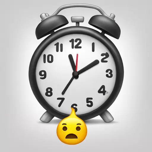 Alarm Clock Emoji With Blob Android 7.0 GIF  emoji