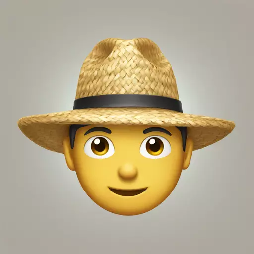 straw hat emoji