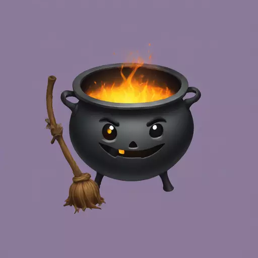 witch cauldron emoji