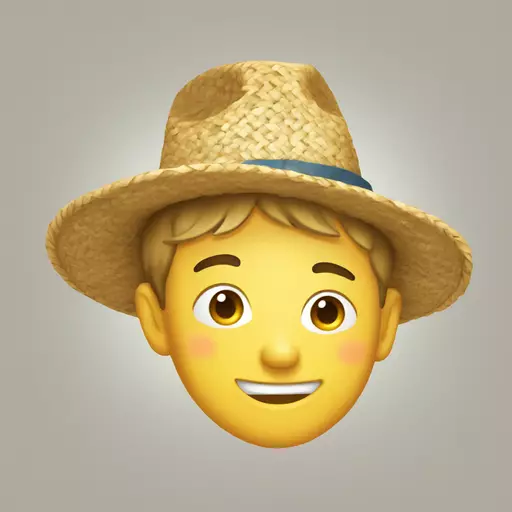 straw hat emoji