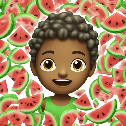 watermelon explosion child emoji
