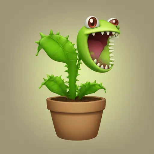Venus flytrap emoji