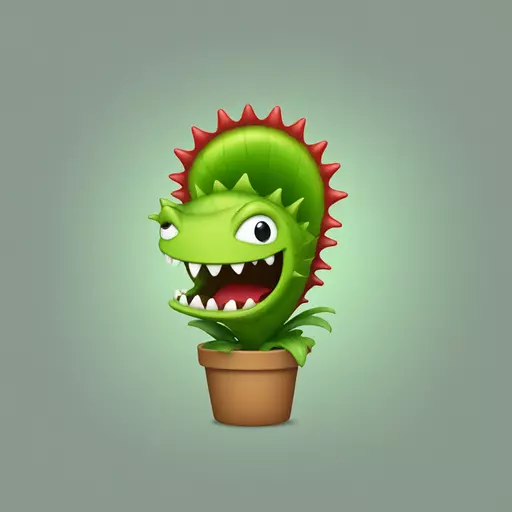 Venus flytrap emoji