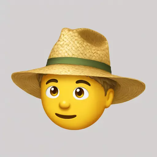 straw hat emoji