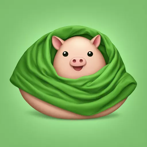 ham in a green blanket emoji