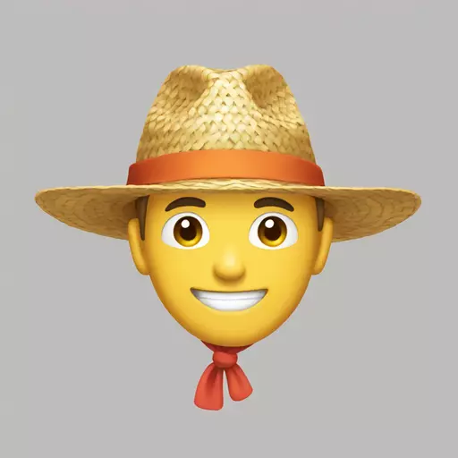straw hat emoji